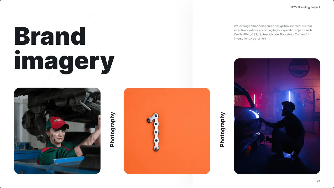 NextGen Mechanics brand photography direction