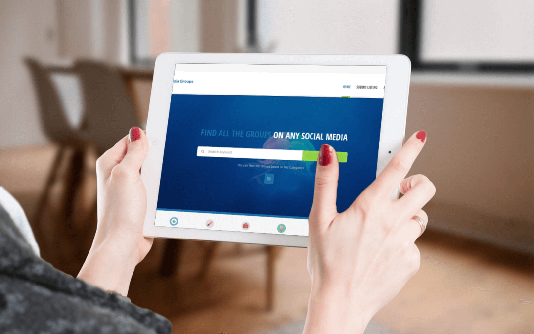 Social Media Group Directory Website