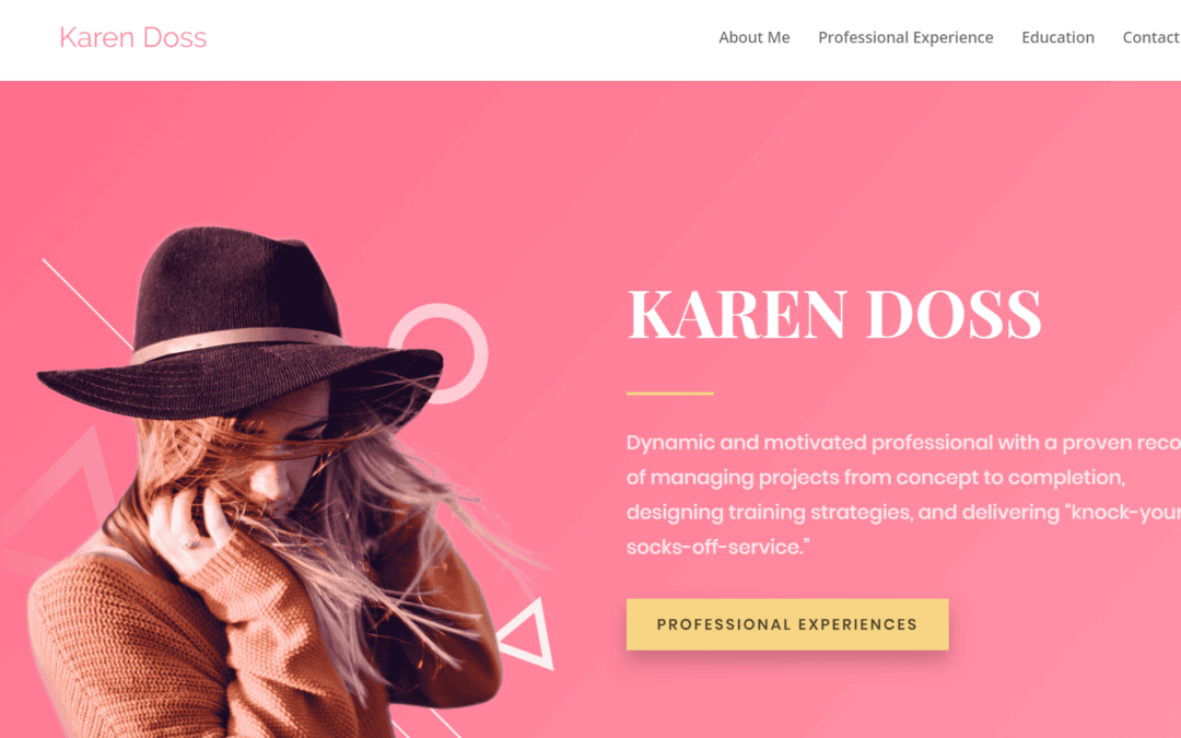 Karen Doss Portfolio Website